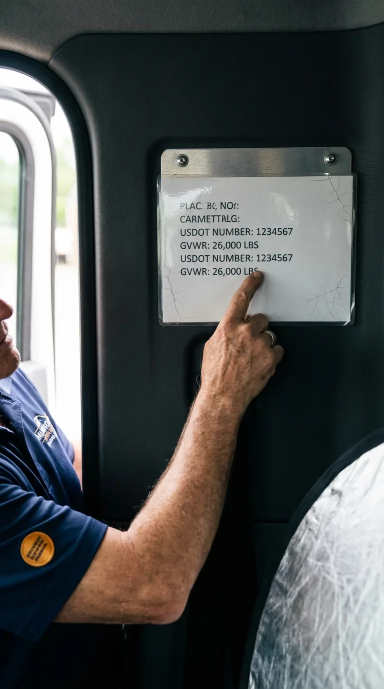 USDOT licensing placard verification in Goldens Bridge